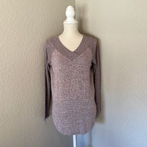 Purple Long Sleeve Sweater Shirt